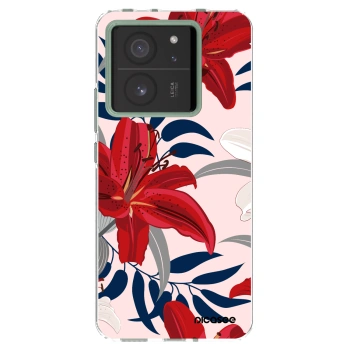 Picasee silikonska prozirna maskica za Xiaomi 13T - Red Lily