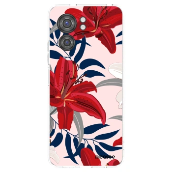 Picasee silikonska prozirna maskica za Motorola Edge 40 - Red Lily