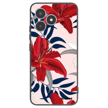 Picasee crna silikonska maskica za Realme C53 - Red Lily