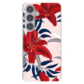 Picasee silikonska prozirna maskica za Samsung Galaxy S24 S921B 5G - Red Lily