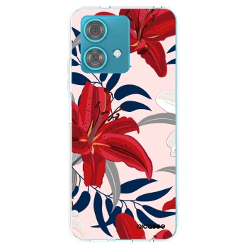 Picasee silikonska prozirna maskica za Motorola Edge 40 Neo - Red Lily