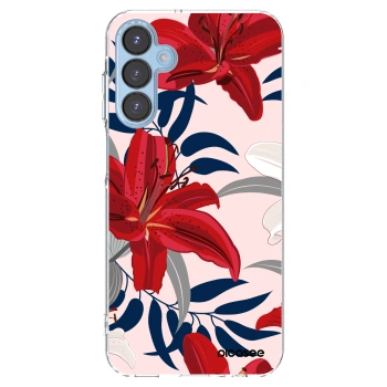 Picasee silikonska prozirna maskica za Samsung Galaxy A15 A156B 5G - Red Lily