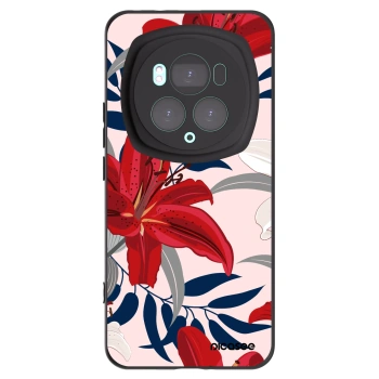Picasee crna silikonska maskica za Honor Magic6 Pro - Red Lily