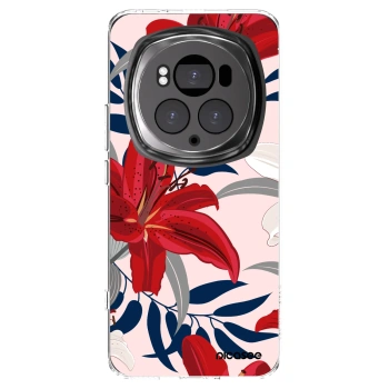Picasee silikonska prozirna maskica za Honor Magic6 Pro - Red Lily