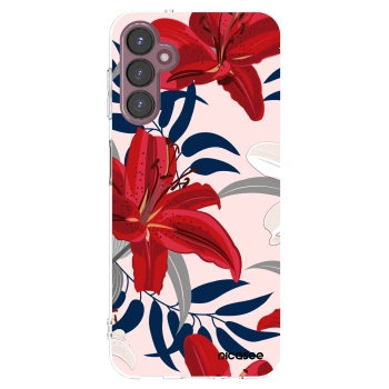 Picasee silikonska prozirna maskica za Samsung Galaxy A05s A057G - Red Lily