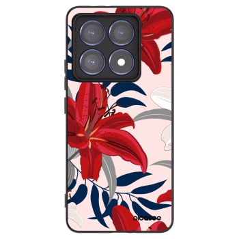 Picasee crna silikonska maskica za Xiaomi 14T Pro - Red Lily