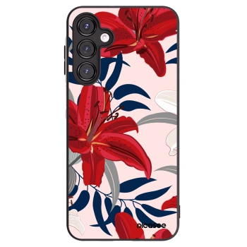 Picasee crna silikonska maskica za Samsung Galaxy A16 5G - Red Lily