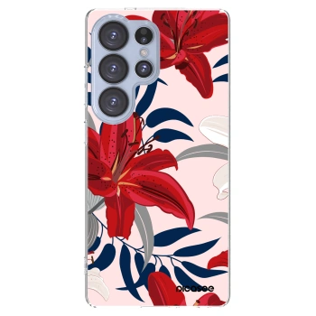 Picasee silikonska prozirna maskica za Samsung Galaxy S25 Ultra 5G - Red Lily