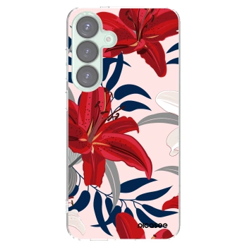 Picasee silikonska prozirna maskica za Samsung Galaxy S25+ 5G - Red Lily