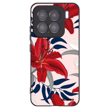 Picasee crna silikonska maskica za Xiaomi 15 - Red Lily