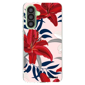 Picasee silikonska prozirna maskica za Samsung Galaxy A26 5G A266B - Red Lily