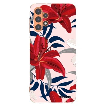 Picasee silikonska prozirna maskica za Samsung Galaxy A13 5G - Red Lily