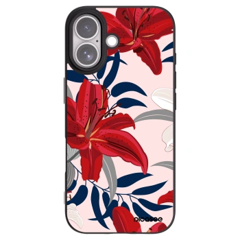 Picasee crna silikonska maskica za Apple iPhone 17 - Red Lily