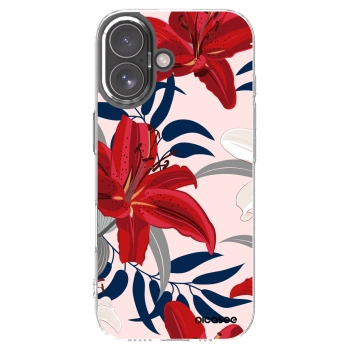 Picasee silikonska prozirna maskica za Apple iPhone 17 - Red Lily