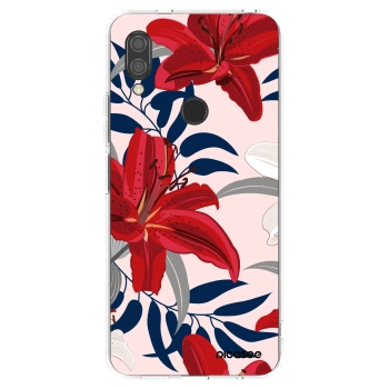 Picasee silikonska prozirna maskica za Xiaomi Redmi 7 - Red Lily