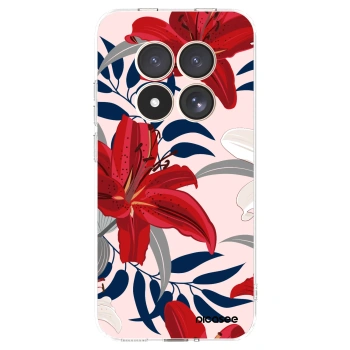 Picasee silikonska prozirna maskica za Xiaomi Redmi Note 15 Pro 4G - Red Lily