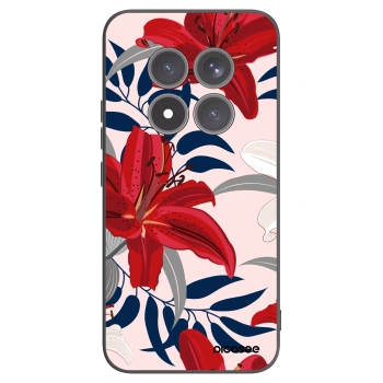 Picasee crna silikonska maskica za Xiaomi Redmi Note 15 Pro+ - Red Lily