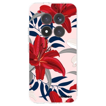Picasee silikonska prozirna maskica za Xiaomi Redmi Note 15 Pro+ - Red Lily