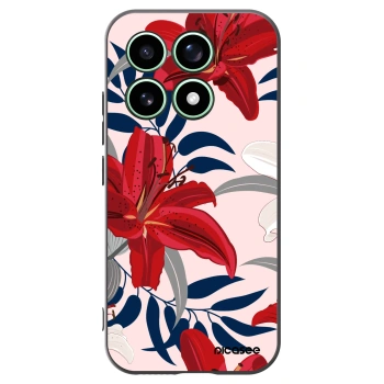 Picasee crna silikonska maskica za Xiaomi 17 - Red Lily