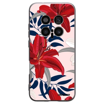 Picasee crna silikonska maskica za Honor Magic8 Pro 5G - Red Lily