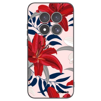 Picasee crna silikonska maskica za Xiaomi Redmi Note 15 Pro 5G - Red Lily