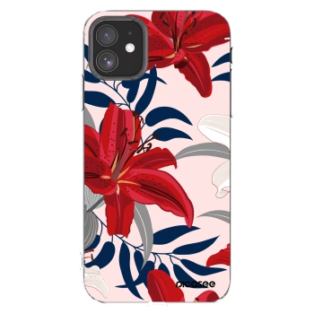 Picasee silikonska prozirna maskica za Apple iPhone 11 - Red Lily