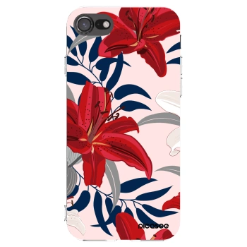 Picasee silikonska prozirna maskica za Apple iPhone SE 2020 - Red Lily