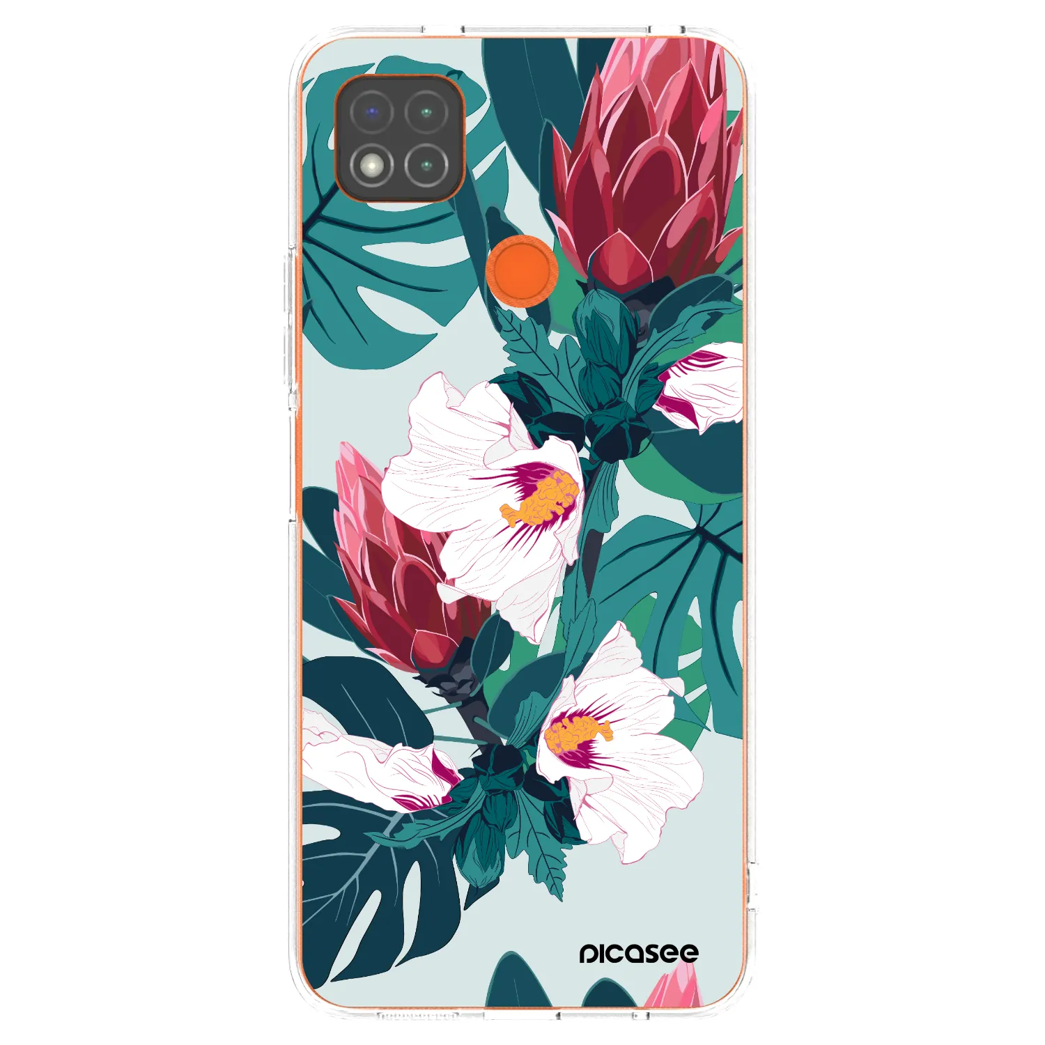 Picasee silikonska prozirna maskica za Xiaomi Redmi 9C - Rhododendron