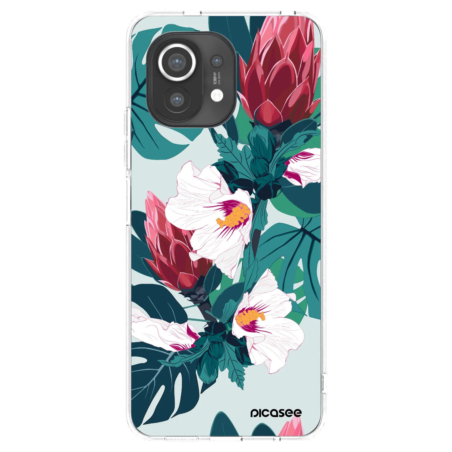 Picasee silikonska prozirna maskica za Xiaomi Mi 11 - Rhododendron