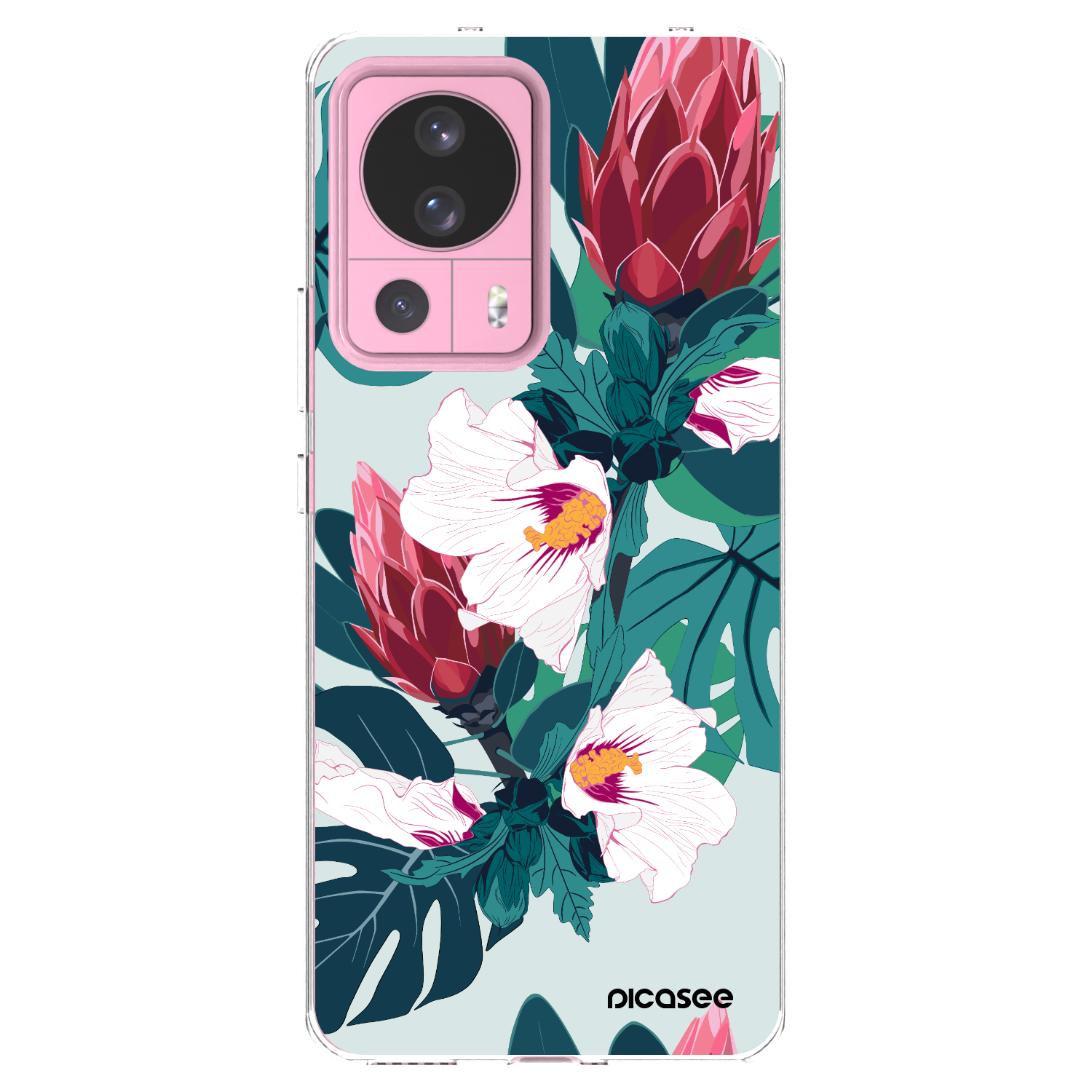 Picasee silikonska prozirna maskica za Xiaomi 13 Lite - Rhododendron