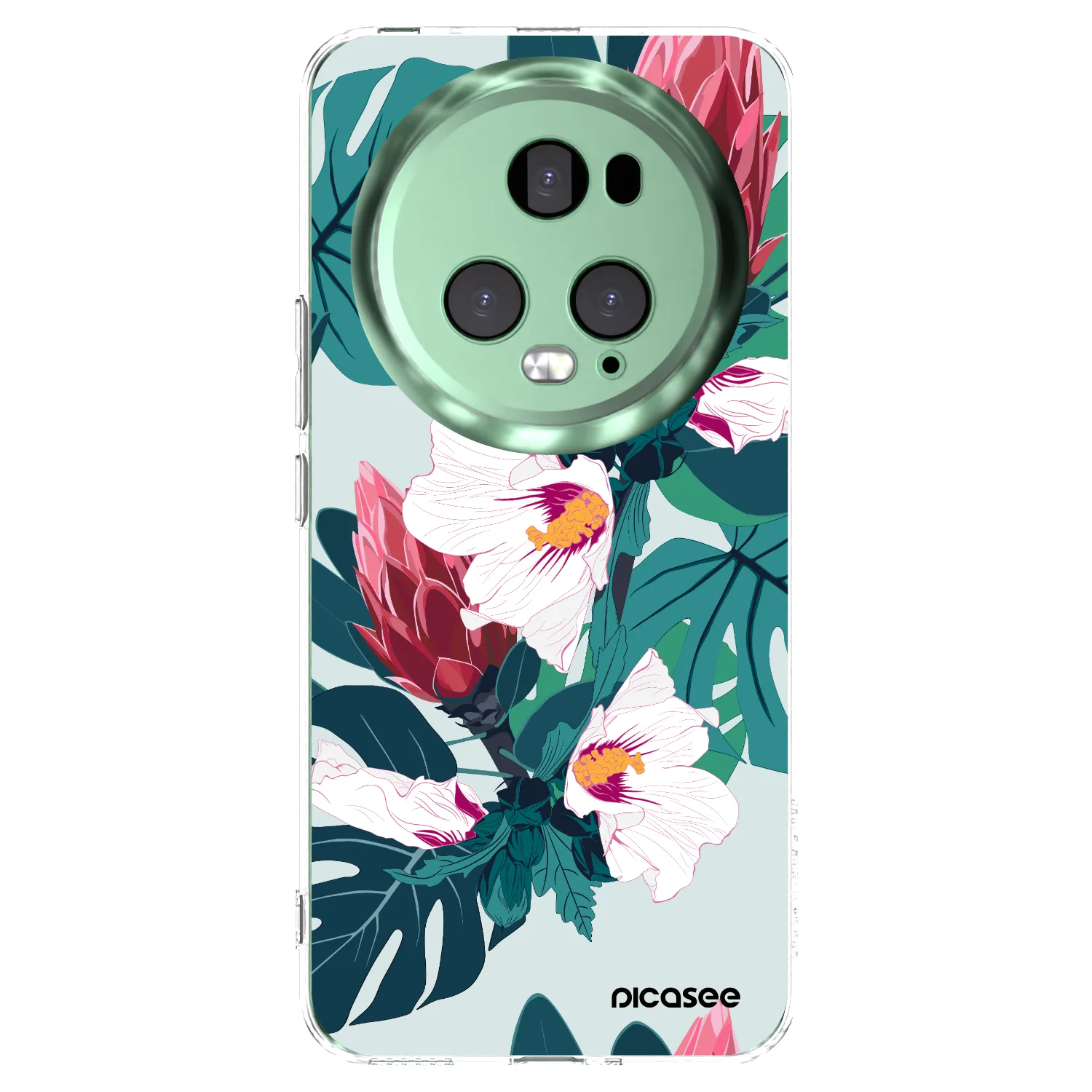 Picasee silikonska prozirna maskica za Honor Magic5 Pro - Rhododendron