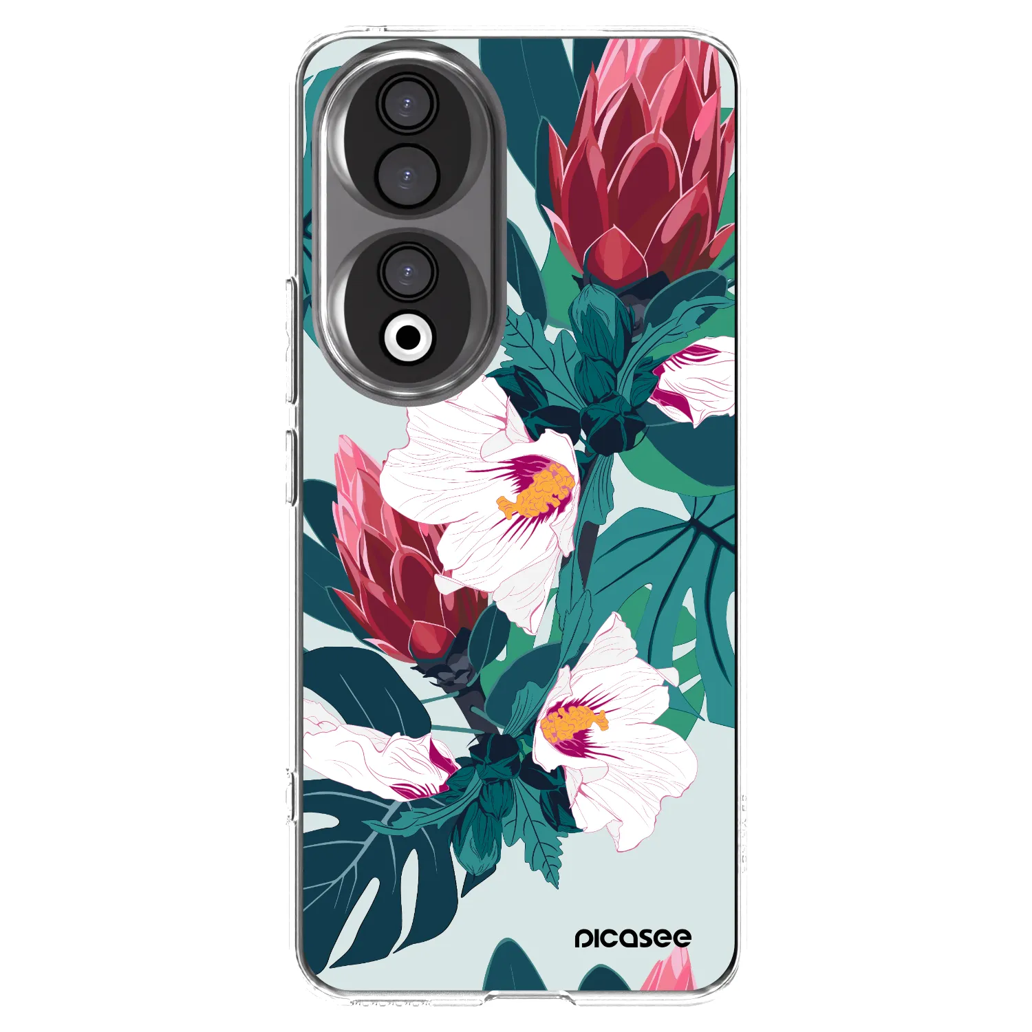 Picasee silikonska prozirna maskica za Honor 90 5G - Rhododendron