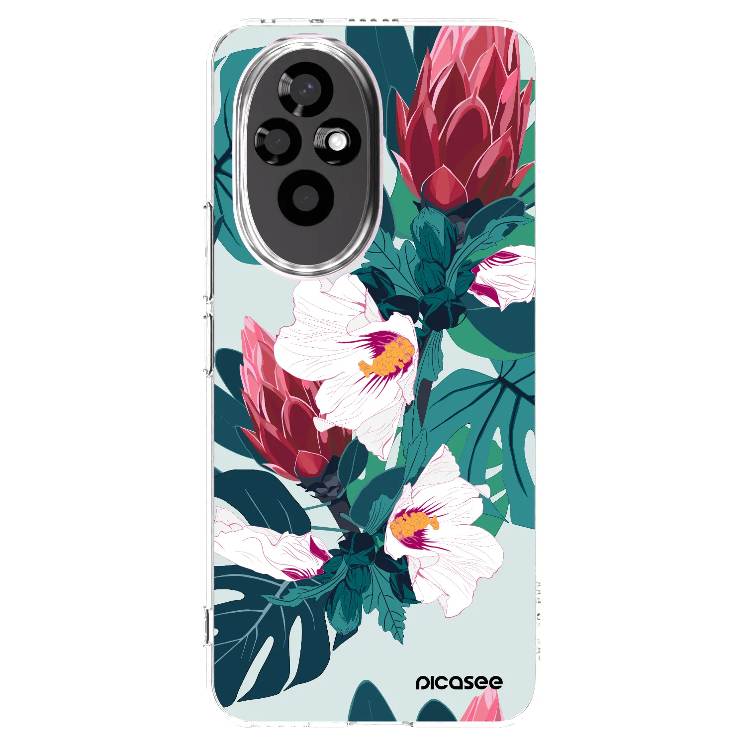 Picasee silikonska prozirna maskica za Honor 200 5G - Rhododendron