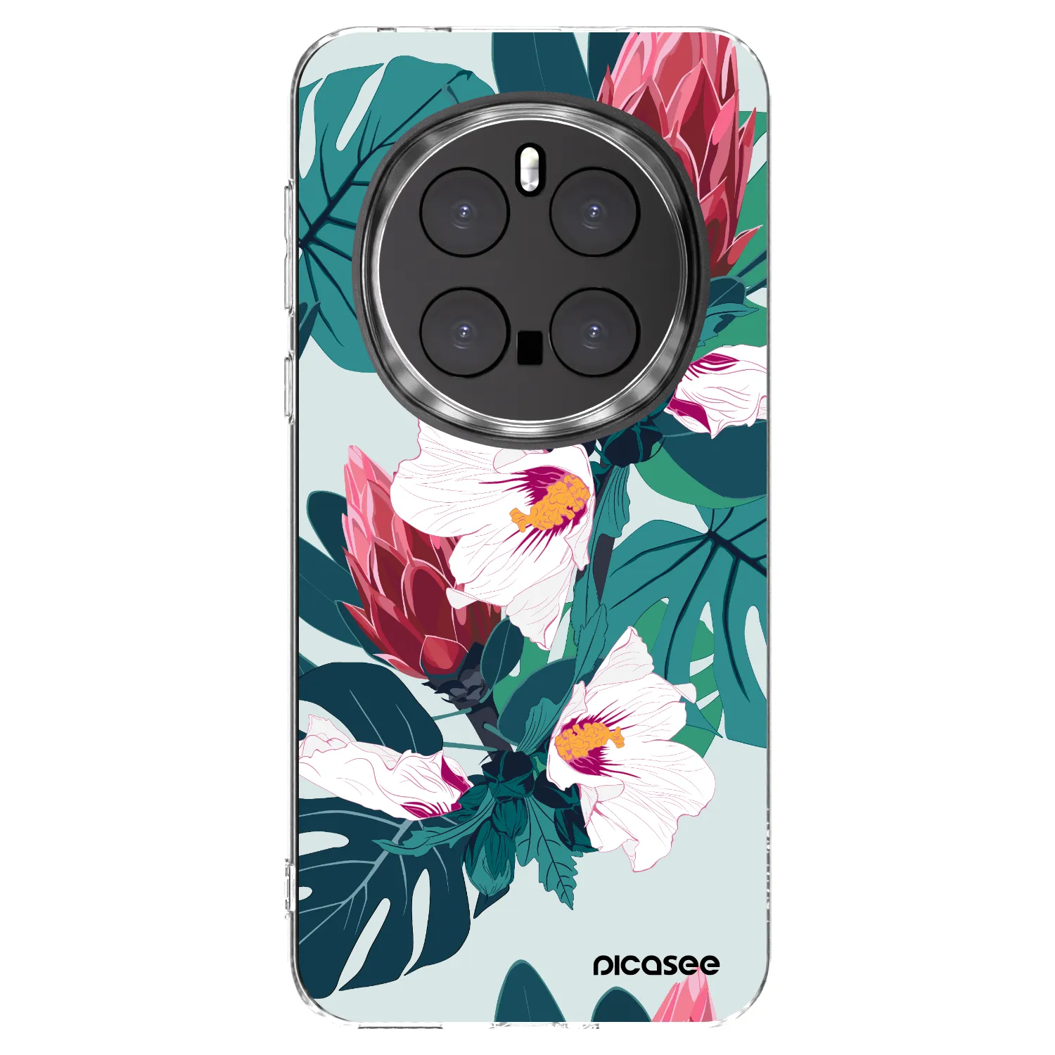 Picasee silikonska prozirna maskica za Honor Magic7 Pro 5G - Rhododendron