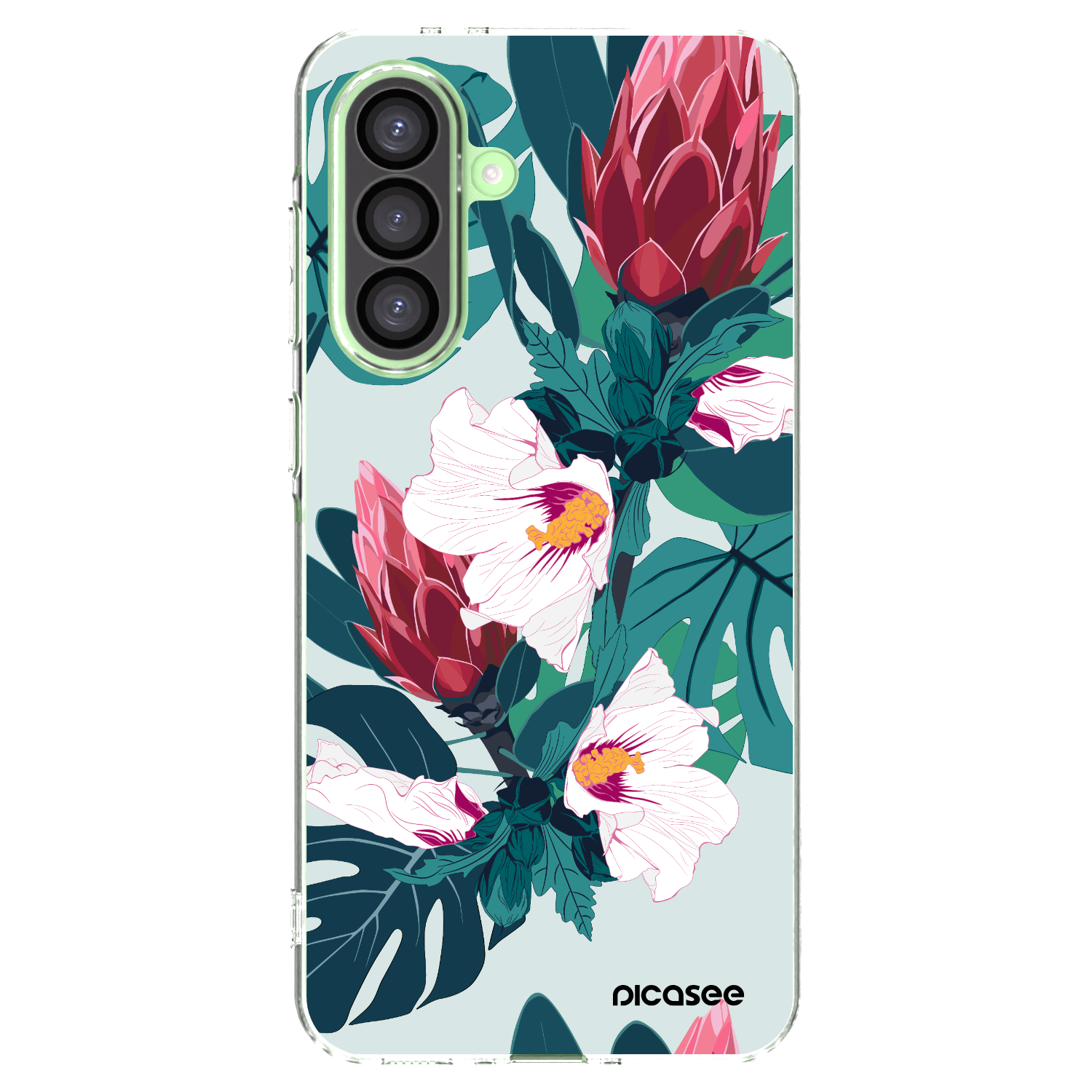 Picasee silikonska prozirna maskica za Samsung Galaxy A26 5G A266B - Rhododendron