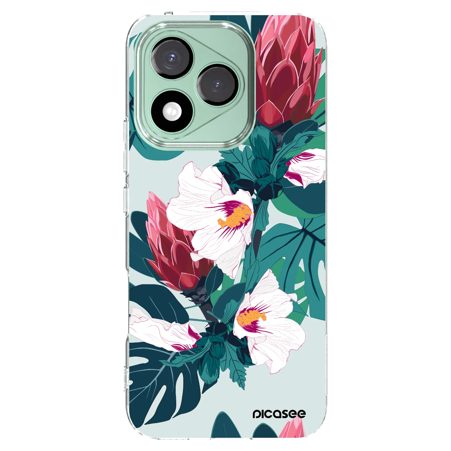 Picasee silikonska prozirna maskica za Honor 400 Lite 5G - Rhododendron