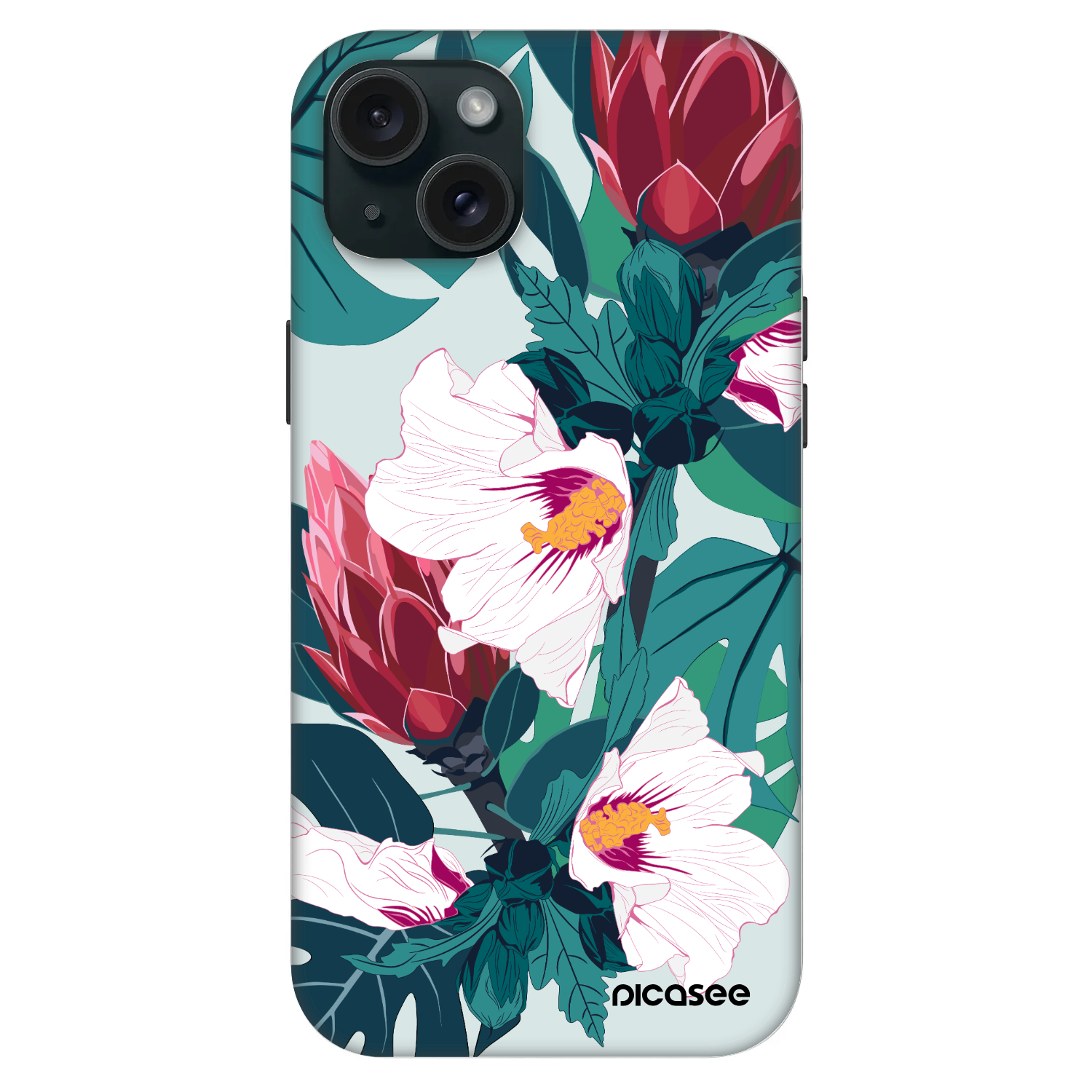 Picasee Fashion Case MagSafe za Apple iPhone 15 Plus - Rhododendron