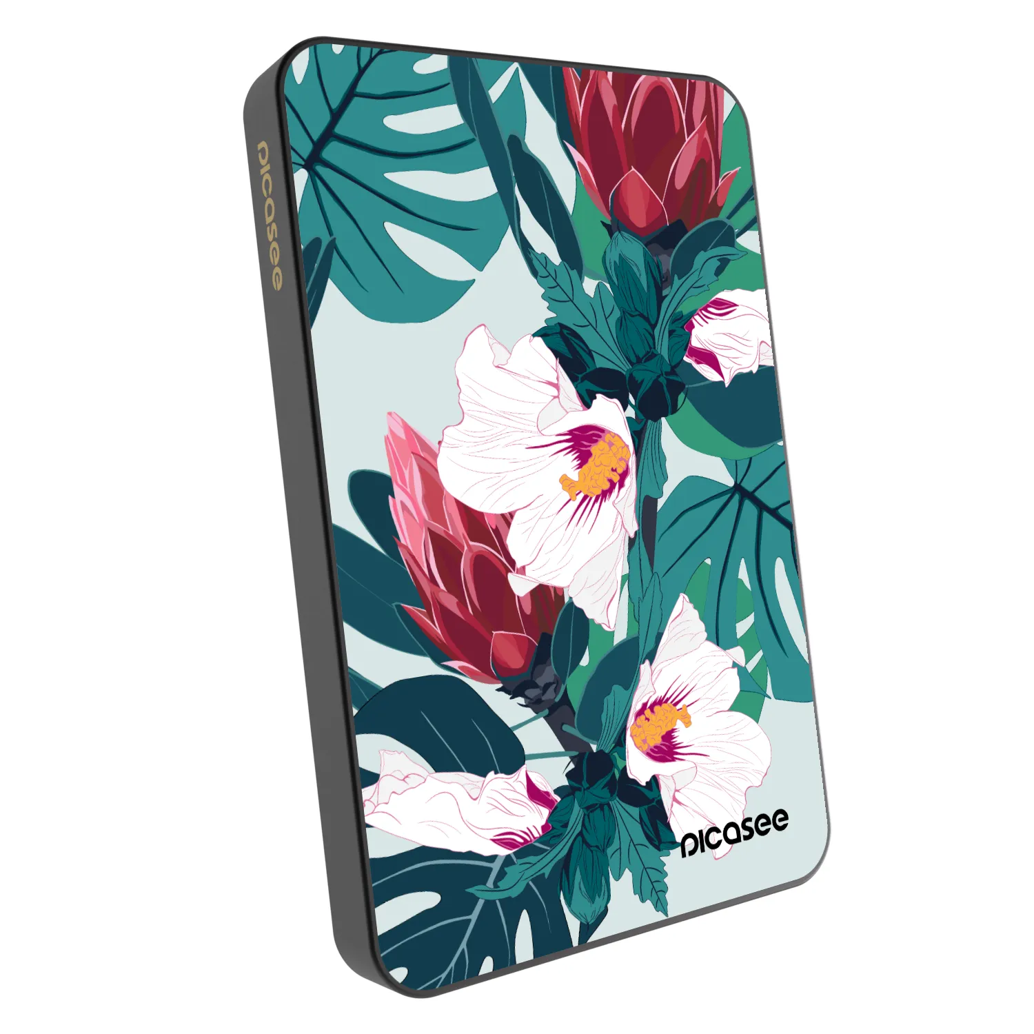 Picasee Prijenosni punjač s MagSafe 5 000 mAh Sivo - Rhododendron