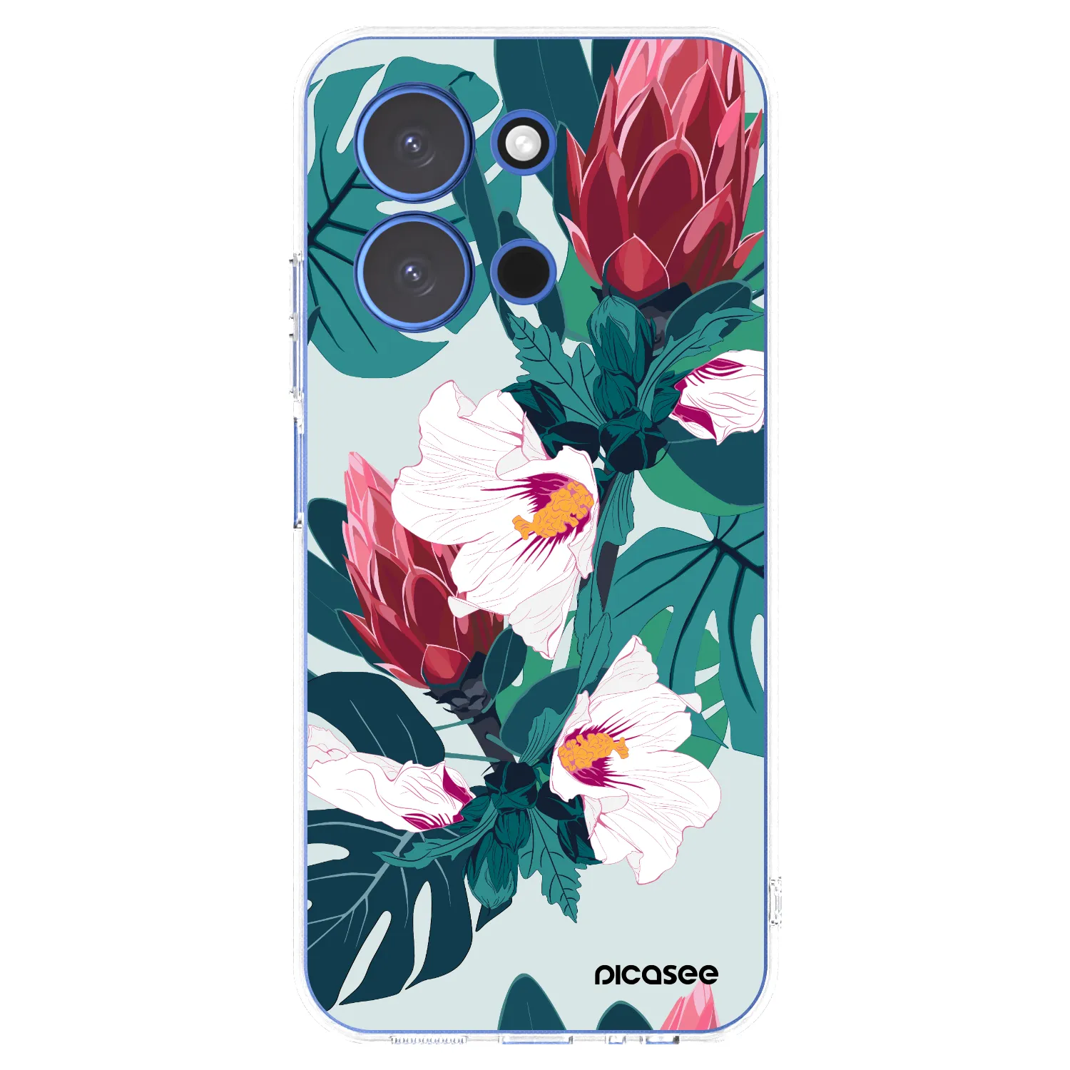 Picasee silikonska prozirna maskica za Xiaomi Redmi 15C 4G - Rhododendron