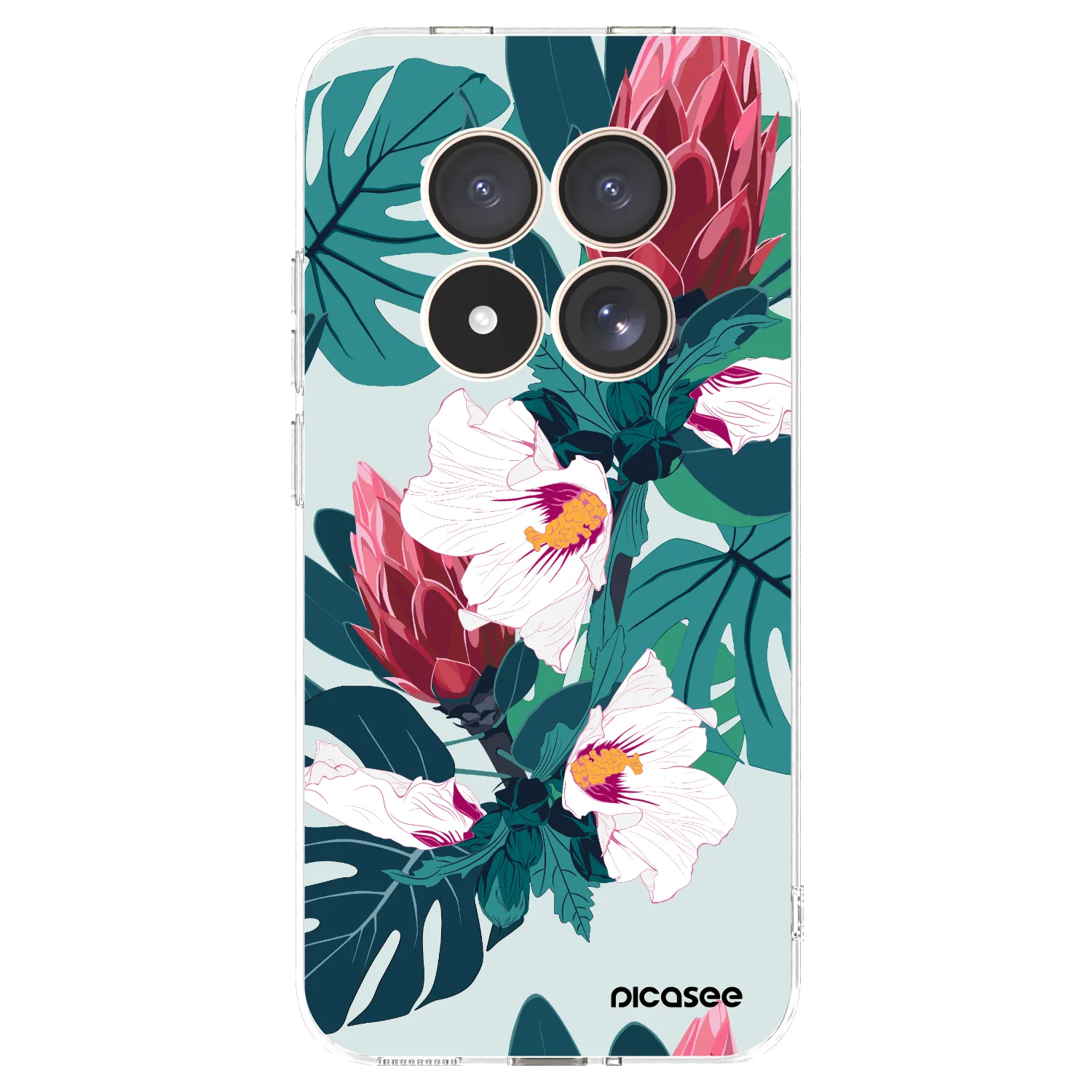 Picasee silikonska prozirna maskica za Xiaomi Redmi Note 15 Pro 4G - Rhododendron