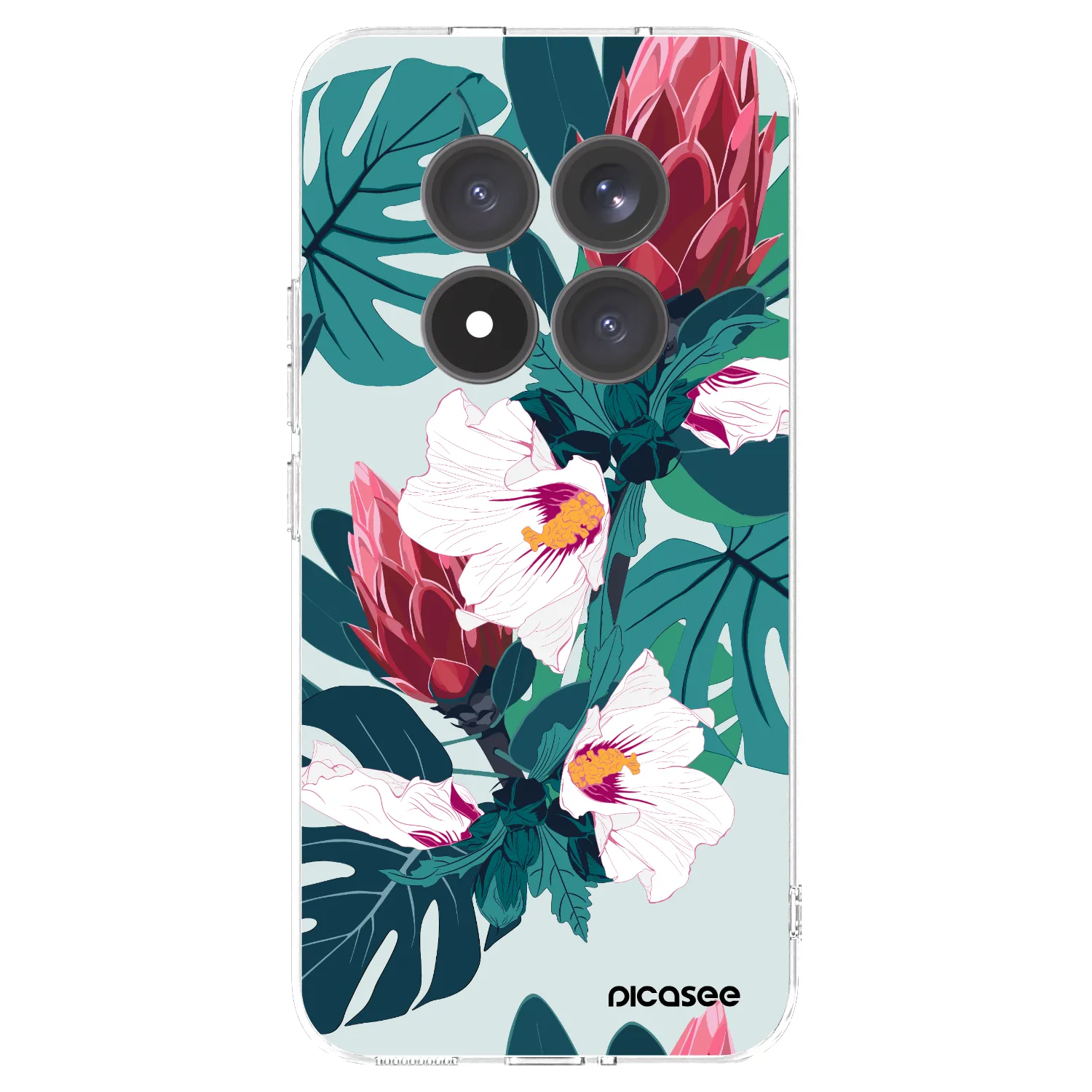 Picasee silikonska prozirna maskica za Xiaomi Redmi Note 15 Pro+ - Rhododendron