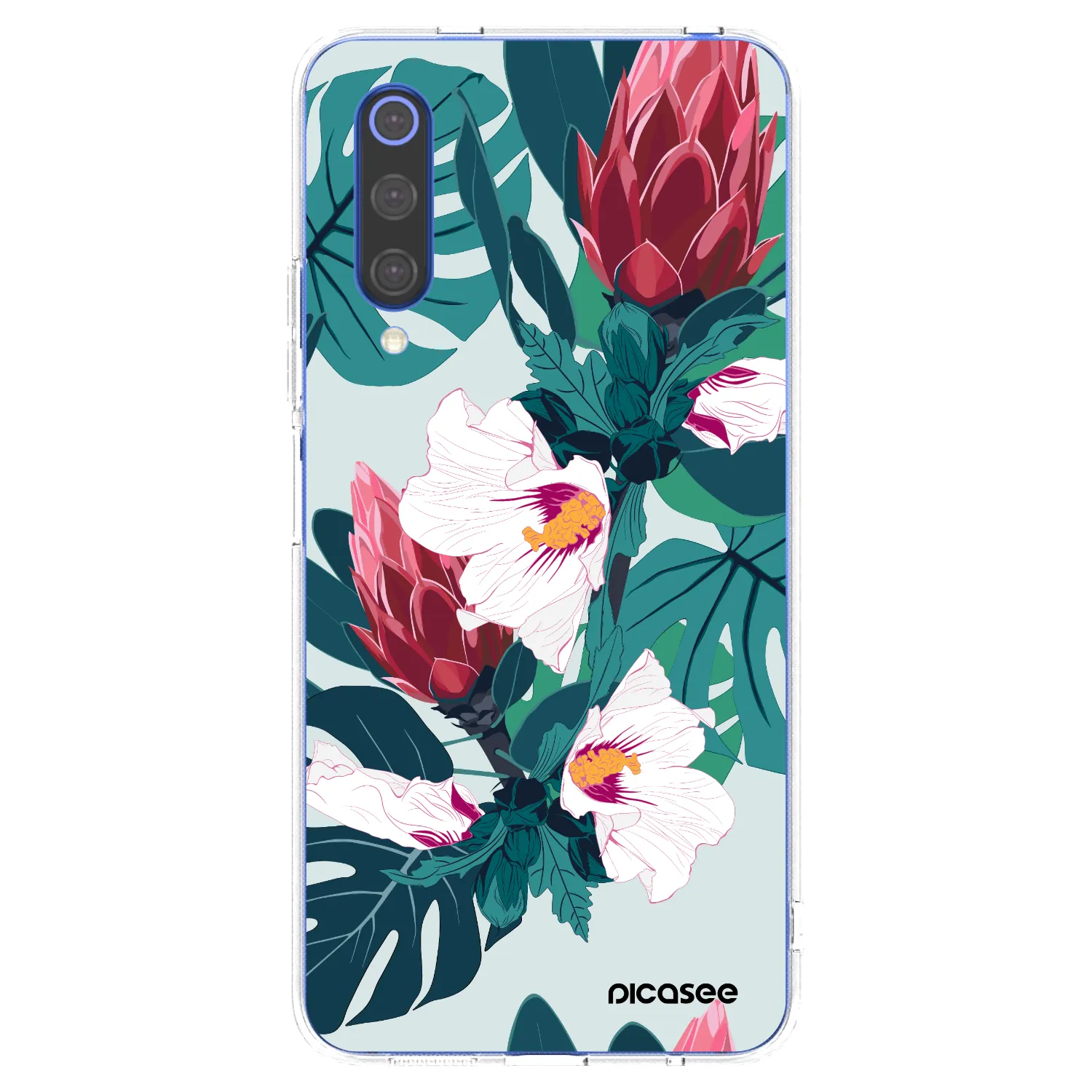 Picasee silikonska prozirna maskica za Xiaomi Mi 9 SE - Rhododendron