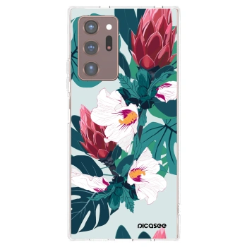 Picasee silikonska prozirna maskica za Samsung Galaxy Note 20 Ultra - Rhododendron