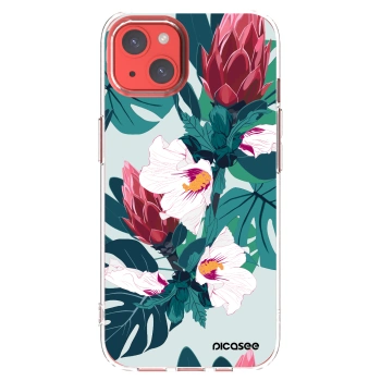 Picasee silikonska prozirna maskica za Apple iPhone 13 - Rhododendron