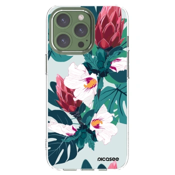 Picasee silikonska prozirna maskica za Apple iPhone 13 Pro - Rhododendron