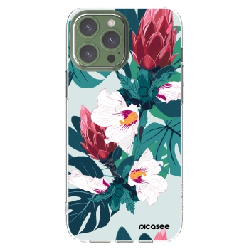 Picasee silikonska prozirna maskica za Apple iPhone 13 Pro Max - Rhododendron