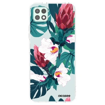 Picasee silikonska prozirna maskica za Samsung Galaxy A22 A226B 5G - Rhododendron