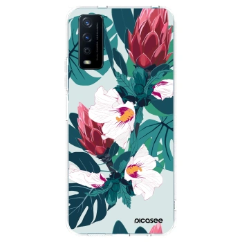 Picasee silikonska prozirna maskica za Vivo Y11s - Rhododendron