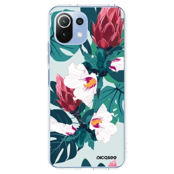 Picasee silikonska prozirna maskica za Xiaomi 11 Lite 5G NE - Rhododendron