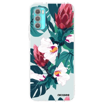 Picasee silikonska prozirna maskica za Motorola Moto G60 - Rhododendron